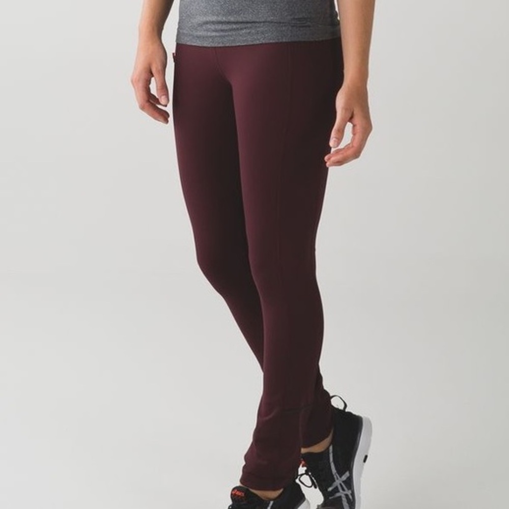 Lululemon Can’t Stop Pant II Bordeaux Drama Purple Leggings Size 4